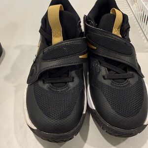 Nike Kids Black and Gold High-Top Sneakers